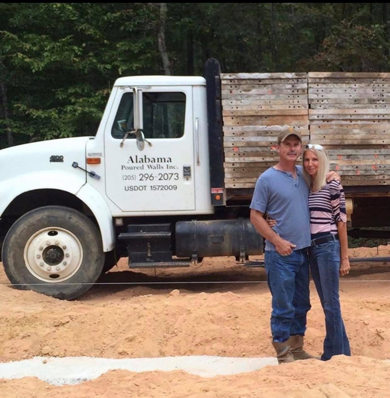 Curtis Jackson, owner of Alabama Poured Walls Inc., with company truck